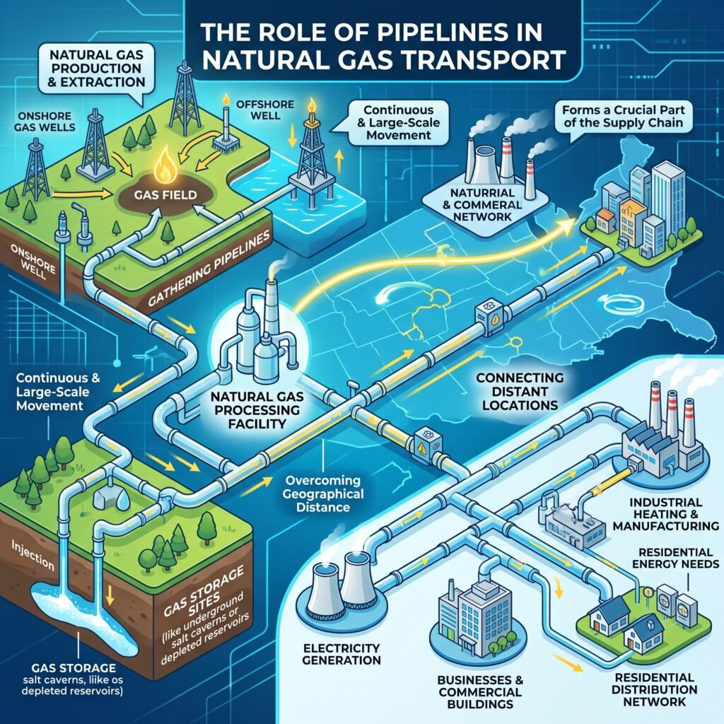 The Role of Pipelines in Natural Gas Transport