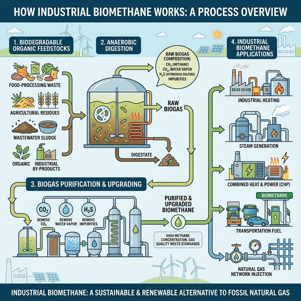 How Industrial Biomethane Works